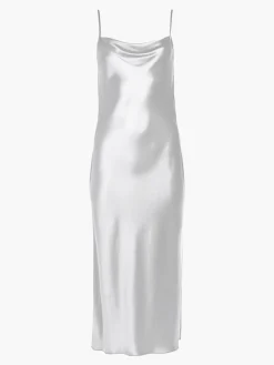 Draped Spaghetti Strap Midi Dress