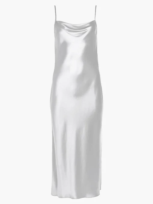 Draped Spaghetti Strap Midi Dress