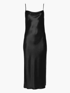 Draped Spaghetti Strap Midi Dress