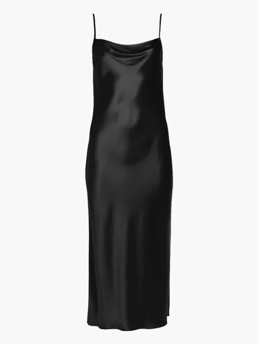 Draped Spaghetti Strap Midi Dress
