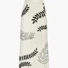El Carmen Canvas Embroidered Midi Skirt