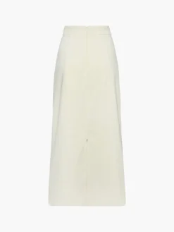 El Carmen Canvas Embroidered Midi Skirt