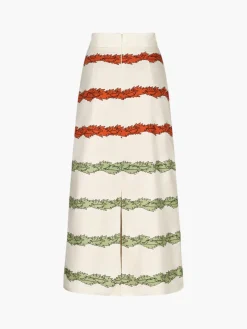 El Carmen Embroidered Cotton Midi Skirt