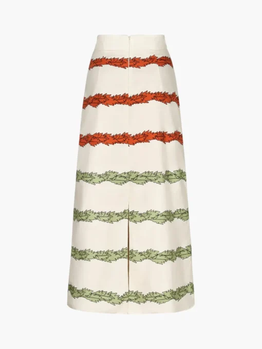 El Carmen Embroidered Cotton Midi Skirt