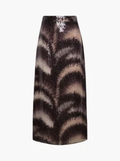 El Carmen Sequins Midi Skirt