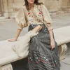 Eliza Embroidered Maxi Dress