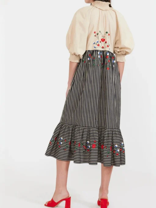 Eliza Embroidered Maxi Dress