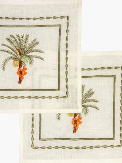 Embroidered Cocktail Napkins