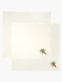 Embroidered Linen Napkins