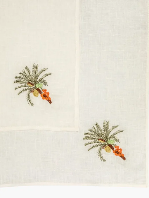 Embroidered Linen Napkins