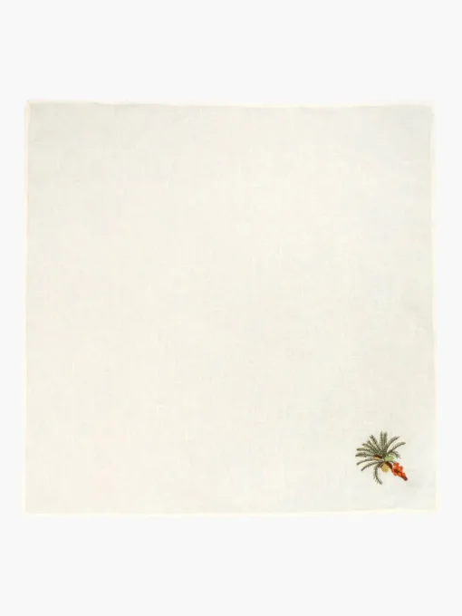 Embroidered Linen Napkins