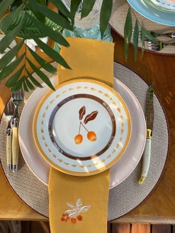 Embroidered Linen Napkins