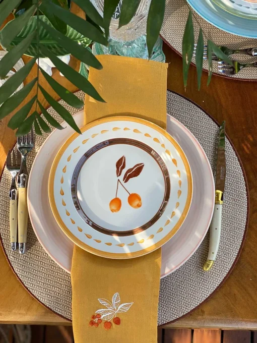 Embroidered Linen Napkins