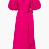 Ermita Cotton Eyelet Midi Dress