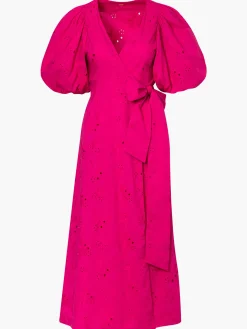 Ermita Cotton Eyelet Midi Dress