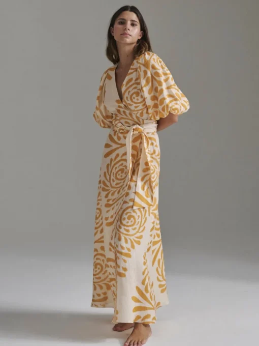 Ermita Linen Midi Dress