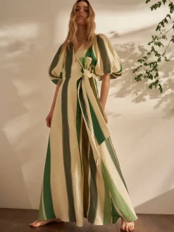 Ermita Wrap Linen Dress