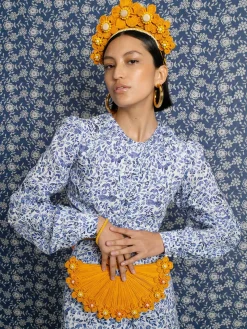 Flower Iraca Headpiece