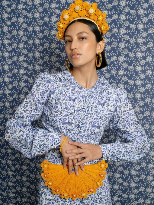 Flower Iraca Headpiece