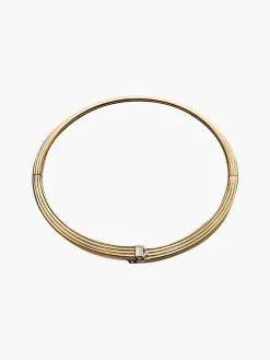 Fluted Capstone Double Wrap Bangle