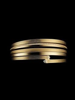 Fluted Capstone Double Wrap Bangle