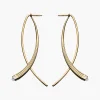 Fluted Double Arc Earrings