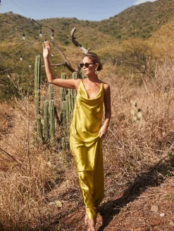 Fountain Silk Dress