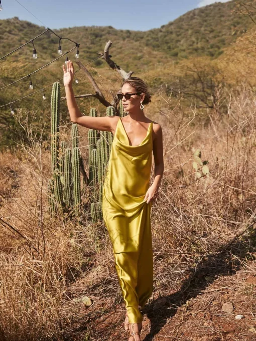 Fountain Silk Dress