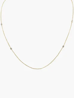 Four Diamond Bezel Chain