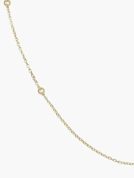Four Diamond Bezel Chain