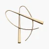 Gold Arc Earrings