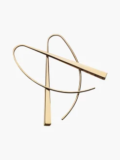 Gold Arc Earrings