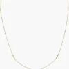 20" Gold Bar Diamond Bezel Station Chain