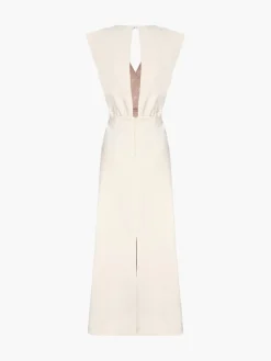 Gualanday Canvas Hand Embroidered Midi Dress