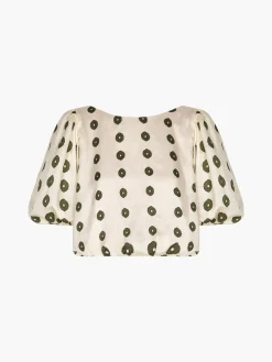 Guayacan Silk Martellato Blouse