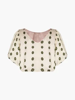 Guayacan Silk Martellato Blouse