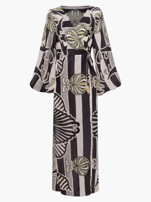 Hojarasca Cotton Silk Maxi Dress