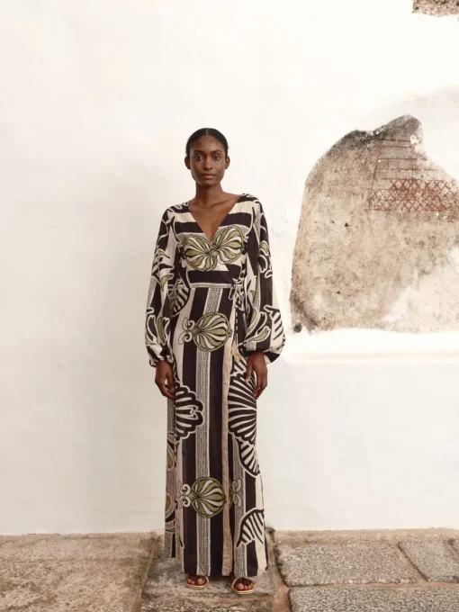 Hojarasca Cotton Silk Maxi Dress