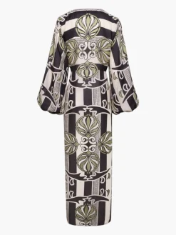 Hojarasca Cotton Silk Maxi Dress