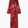 Hojarasca Silk Maxi Dress