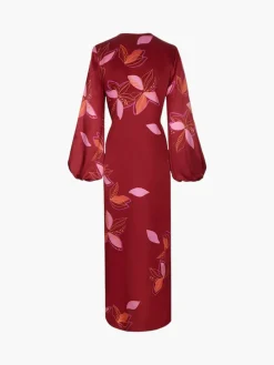 Hojarasca Silk Maxi Dress