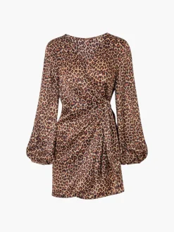 Hojarasca Silk Satin Mini Dress