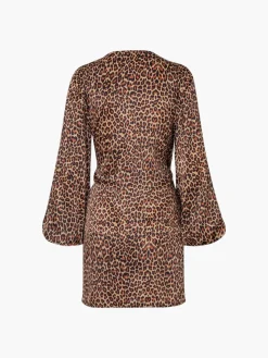 Hojarasca Silk Satin Mini Dress