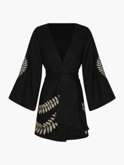 Joaquina Embroidered Linen Mini Tunic