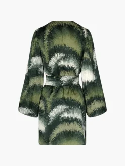 Joaquina Silk Jacquard Mini Kaftan