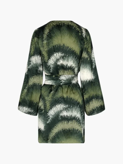 Joaquina Silk Jacquard Mini Kaftan