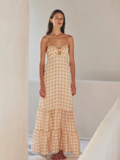 Julieta Linen Maxi Dress