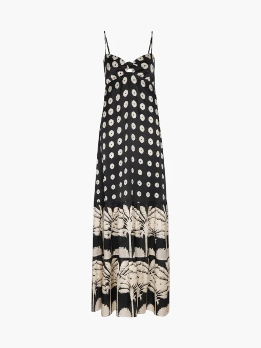 Julieta Satin Silk Maxi Dress