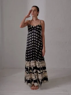 Julieta Satin Silk Maxi Dress