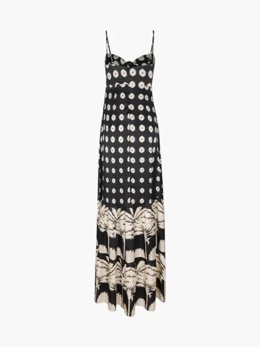 Julieta Satin Silk Maxi Dress